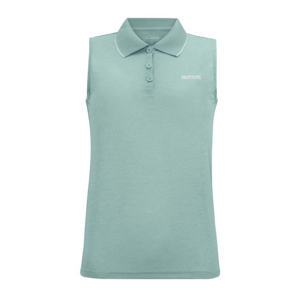 Regatta Womens/Ladies Tima II Sleeveless Polo Shirt / Ivy Moss